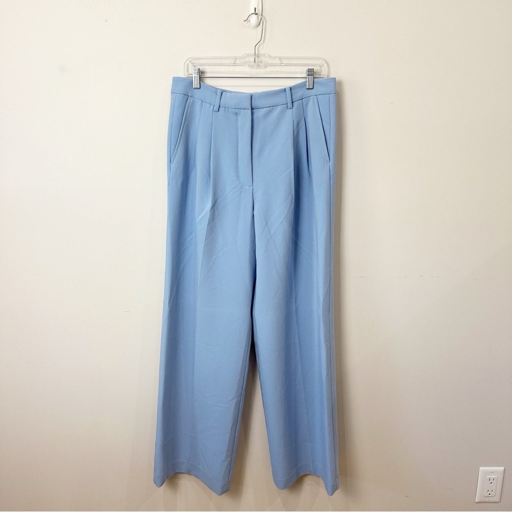 Zara Blue High-Waisted Wide Leg Jumpsuit